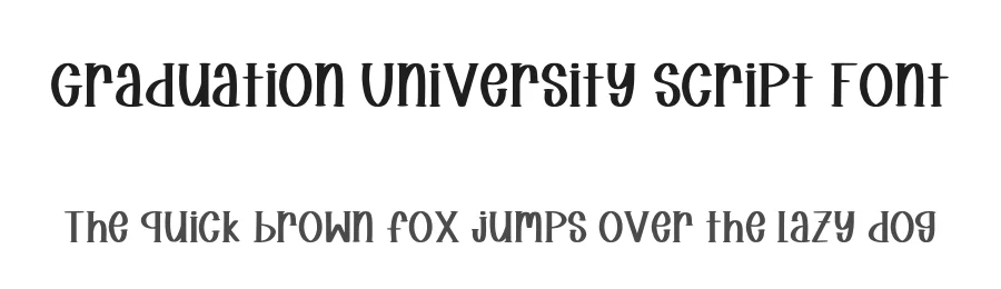 Graduation University Script Font by Funtype — Script Handwritten Font