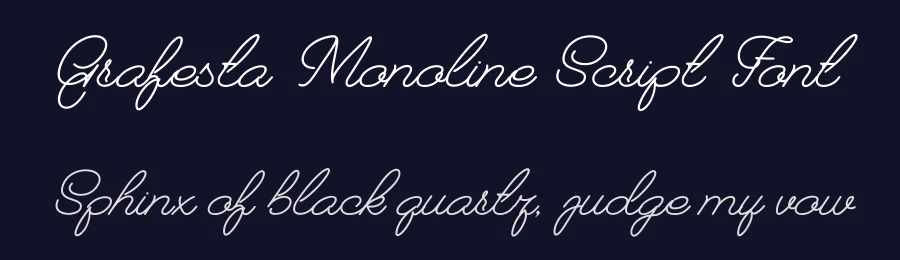 Grafesta Monoline Script Font by Artza Graph — Script Handwritten Font — thumbnail 2