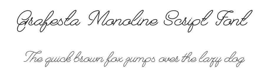 Grafesta Monoline Script Font by Artza Graph — Script Handwritten Font