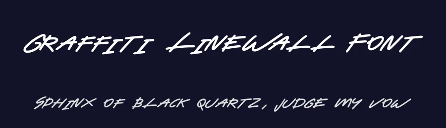 Graffiti LineWall Font by imamfathoni0 — Decorative Font — thumbnail 2