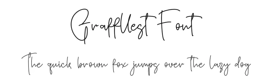 Graffllest Font by glorytype — Script Handwritten Font