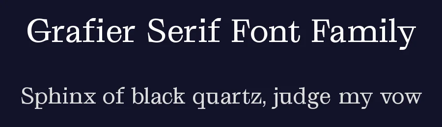 Grafier Serif Font Family by Mathieu Desjardins — Serif Font — thumbnail 2