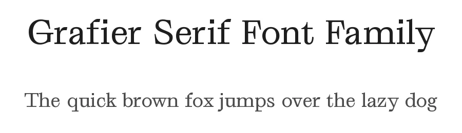 Grafier Serif Font Family by Mathieu Desjardins — Serif Font