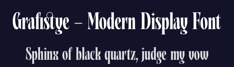 Grafistye – Modern Display Font by timelesstype.co — Serif Font — thumbnail 2