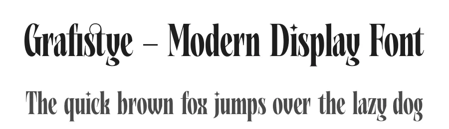 Grafistye – Modern Display Font by timelesstype.co — Serif Font