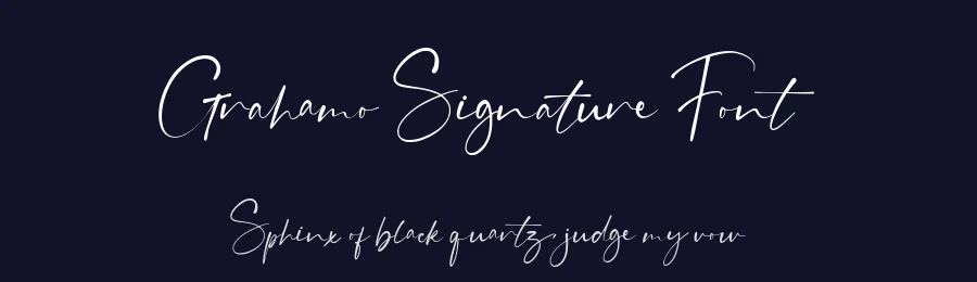 Grahamo Signature Font by Vultype Co. — Script Handwritten Font — thumbnail 2