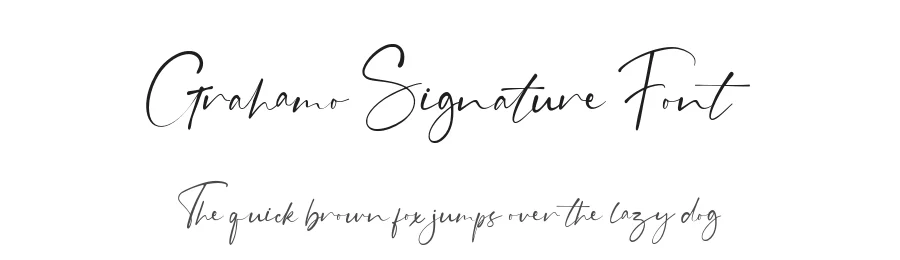Grahamo Signature Font by Vultype Co. — Script Handwritten Font