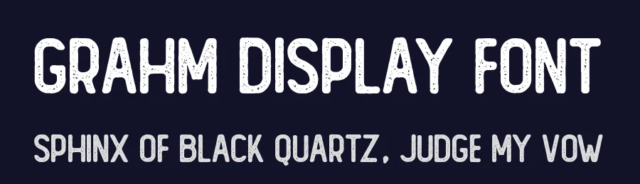 Grahm Display Font by vultype — Display Font — thumbnail 2