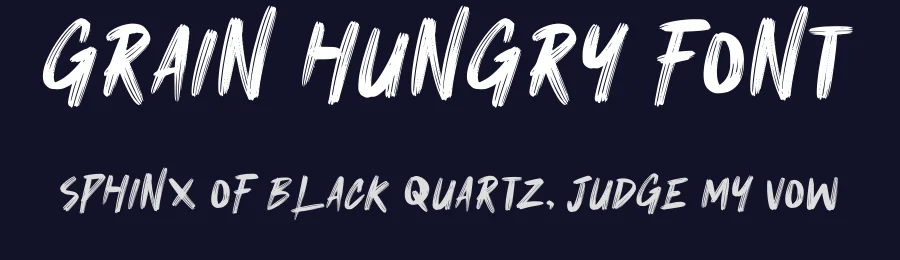 Grain Hungry Font by idealeksis — Display Font — thumbnail 2