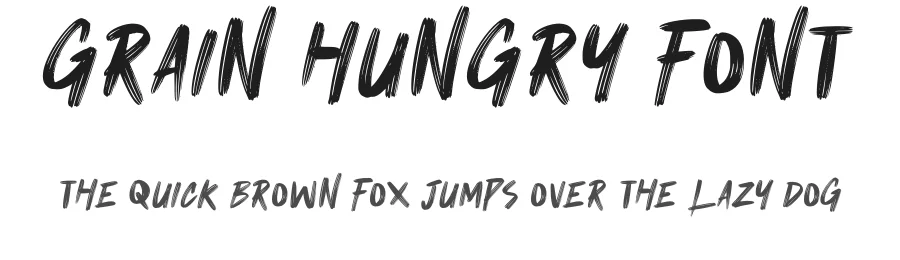 Grain Hungry Font by idealeksis β Display Font