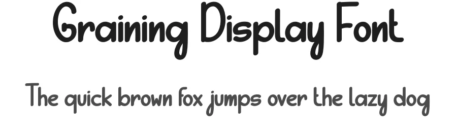 Graining Display Font by andikastudio — Display Font