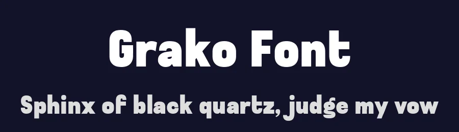 Grako Font by Drizy — Sans Serif Font — thumbnail 2
