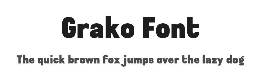 Grako Font by Drizy — Sans Serif Font