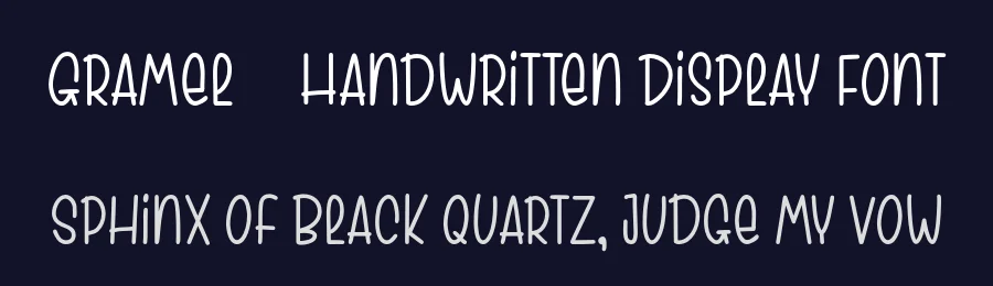 Gramel – Handwritten Display Font by afkaristudio — Display Font — thumbnail 2