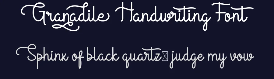 Granadile Handwriting Font by nihstudio — Script Handwritten Font — thumbnail 2