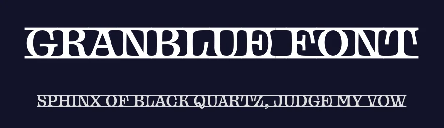 Granblue Font by Blast Foundry — Display Font — thumbnail 2