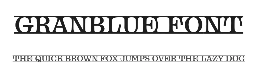 Granblue Font by Blast Foundry — Display Font