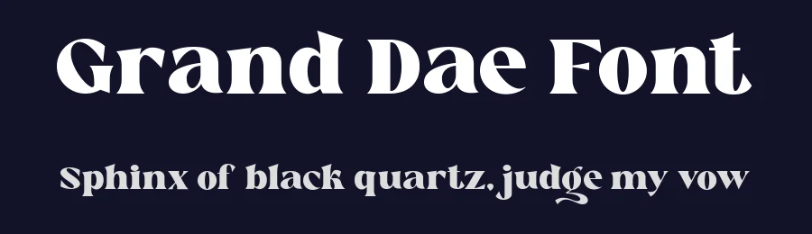 Grand Dae Font by Say Studio — Display Font — thumbnail 2