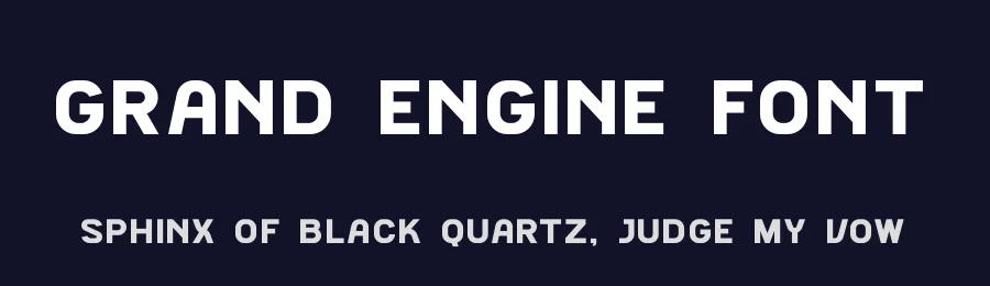 Grand Engine Font by timelesstype.co — Display Font — thumbnail 2