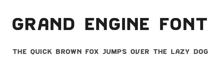 Grand Engine Font by timelesstype.co — Display Font