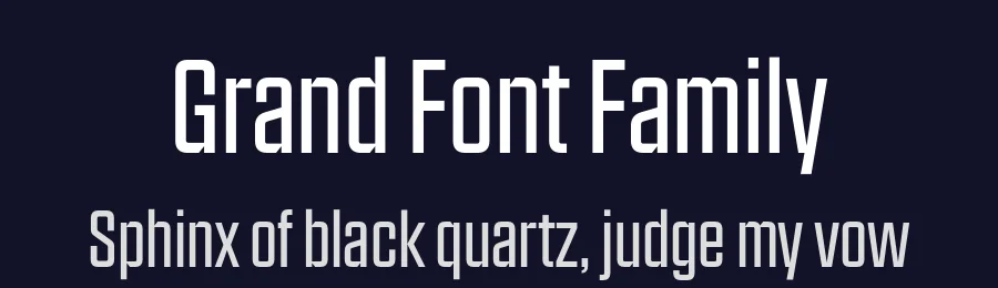 Grand Font Family by North Type — Decorative Font — thumbnail 2