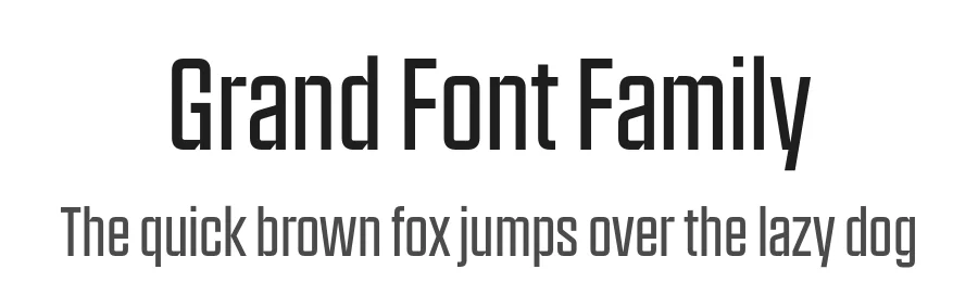 Grand Font Family by North Type — Decorative Font