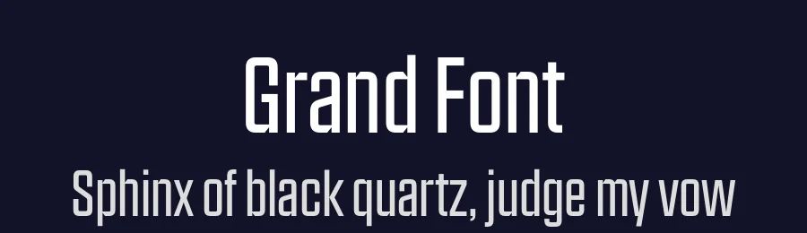 Grand Font by North Type — Sans Serif Font — thumbnail 2