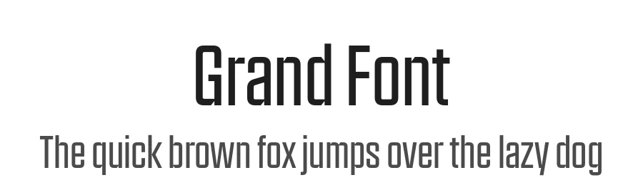 Grand Font by North Type — Sans Serif Font
