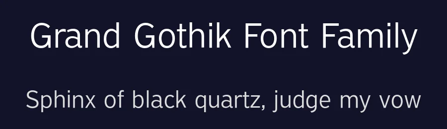 Grand Gothik Font Family by Panos Vassiliou — Sans Serif Font — thumbnail 2