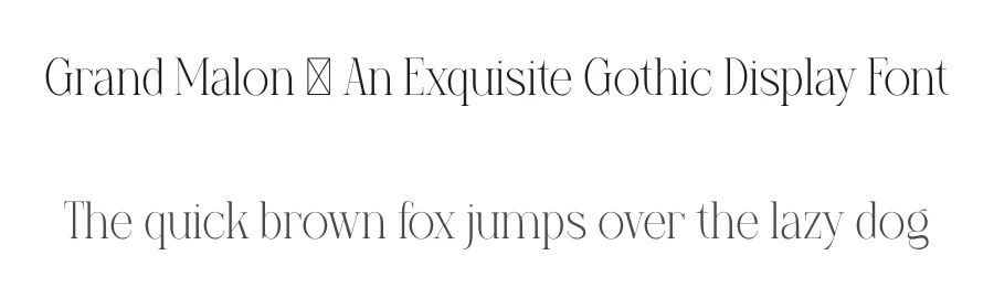 Grand Malon – An Exquisite Gothic Display Font by alit design — Display Font