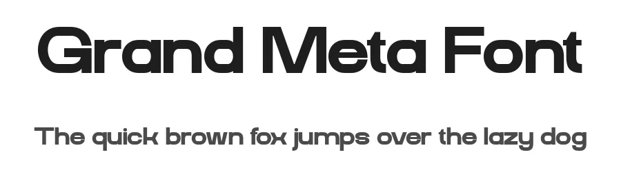 Grand Meta Font by Flawless And Co — Sans Serif Font