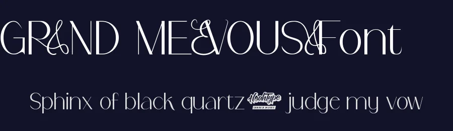 Grand Mevousa Font by noahtype — Display Font — thumbnail 2