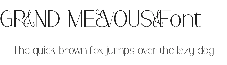Grand Mevousa Font by noahtype — Display Font