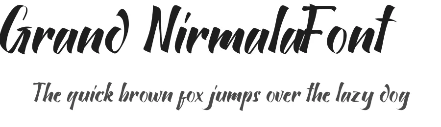 Grand Nirmala Font by noahtype — Display Font