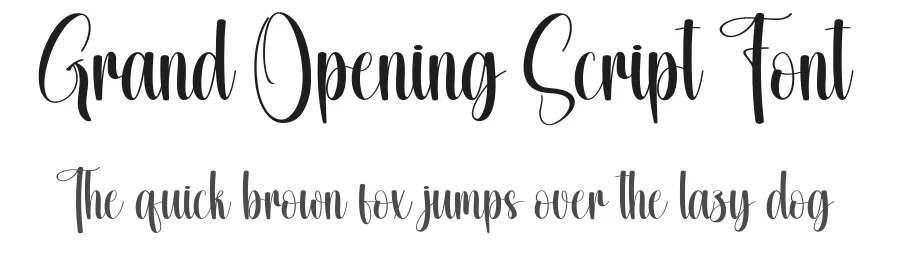Grand Opening Script Font by creativeletter — Script Handwritten Font