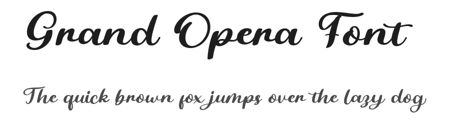 Grand Opera Font by bearydsgn — Script Handwritten Font