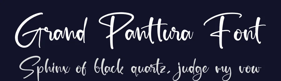 Grand Panttura Font by glorytype — Script Handwritten Font — thumbnail 2
