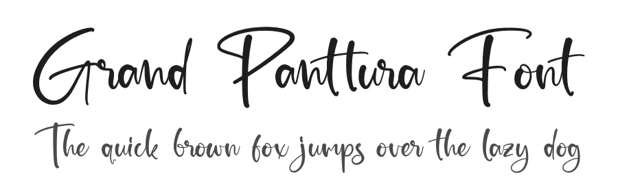 Grand Panttura Font by glorytype — Script Handwritten Font