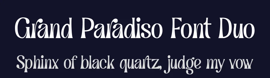 Grand Paradiso Font Duo by Ardian Nuvianto — Script Handwritten Font — thumbnail 2