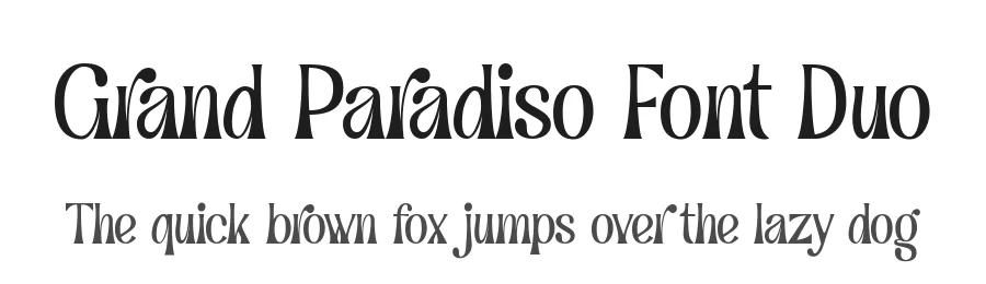 Grand Paradiso Font Duo by Ardian Nuvianto — Script Handwritten Font