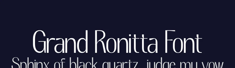 Grand Ronitta Font by saemoon creative — Sans Serif Font — thumbnail 2