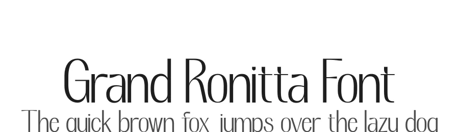Grand Ronitta Font by saemoon creative — Sans Serif Font