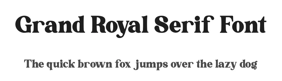 Grand Royal Serif Font by letterenastudios — Serif Font