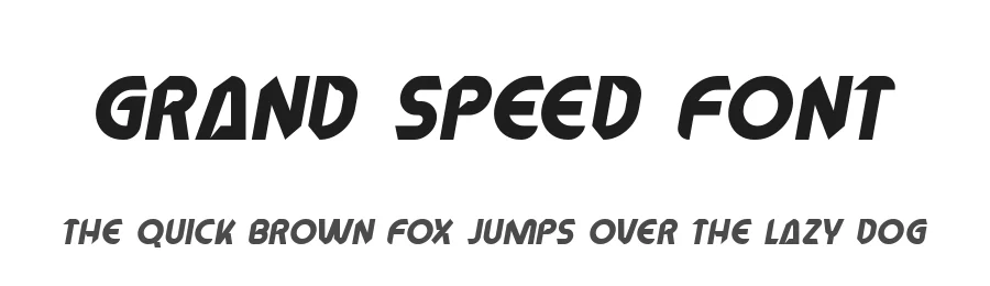 Grand Speed Font by nihstudio — Sans Serif Font