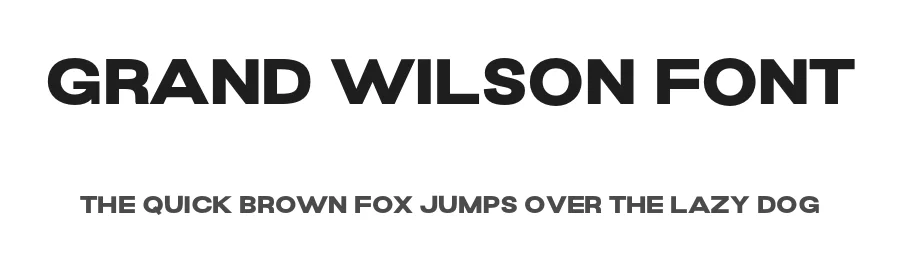 Grand Wilson Font by Letterhend Studio — Sans Serif Font