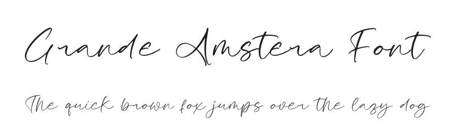 Grande Amstera Font by Operatype.Co — Script Handwritten Font