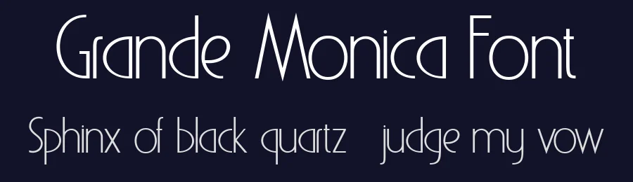 Grande Monica Font by FlawlessAndCo — Sans Serif Font — thumbnail 2