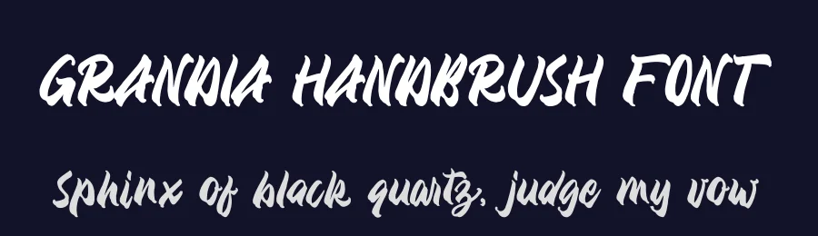 GRANDIA HANDBRUSH FONT by Alpaprana — Script Handwritten Font — thumbnail 2