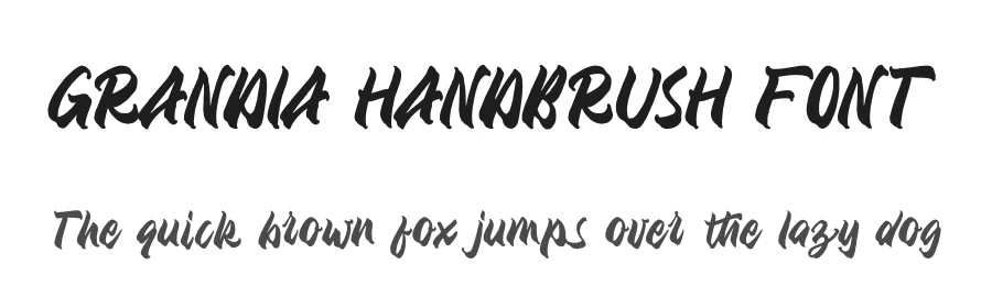 GRANDIA HANDBRUSH FONT by Alpaprana — Script Handwritten Font