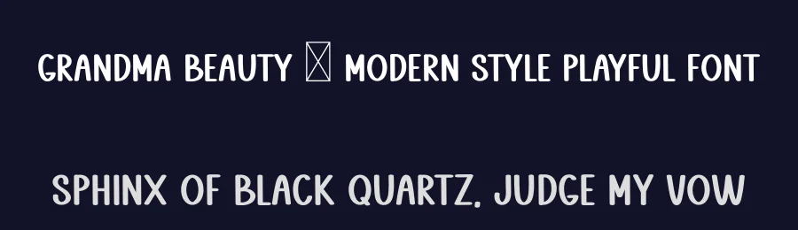 Grandma Beauty – Modern Style Playful Font by freshtypeink — Display Font — thumbnail 2